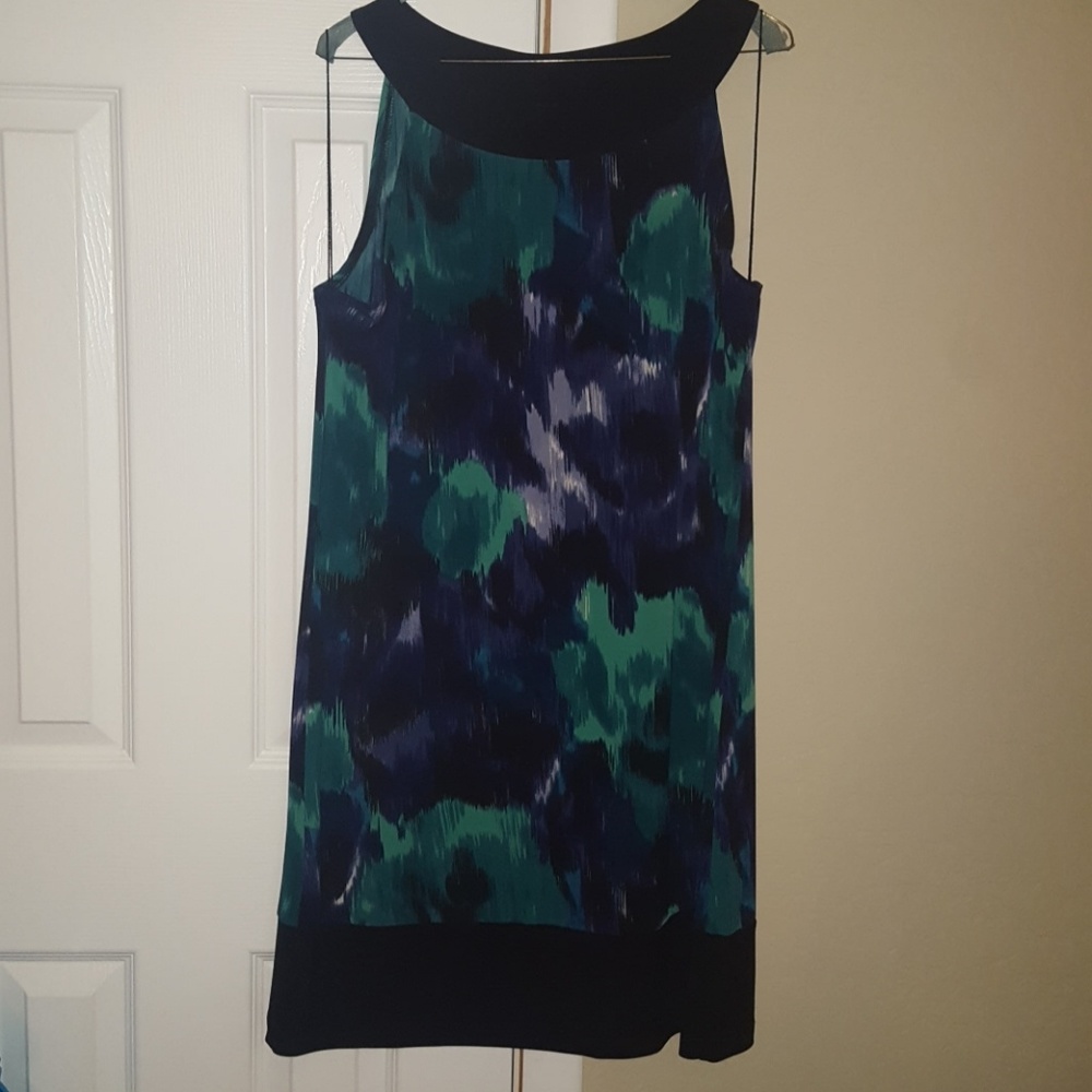 Green purple dress